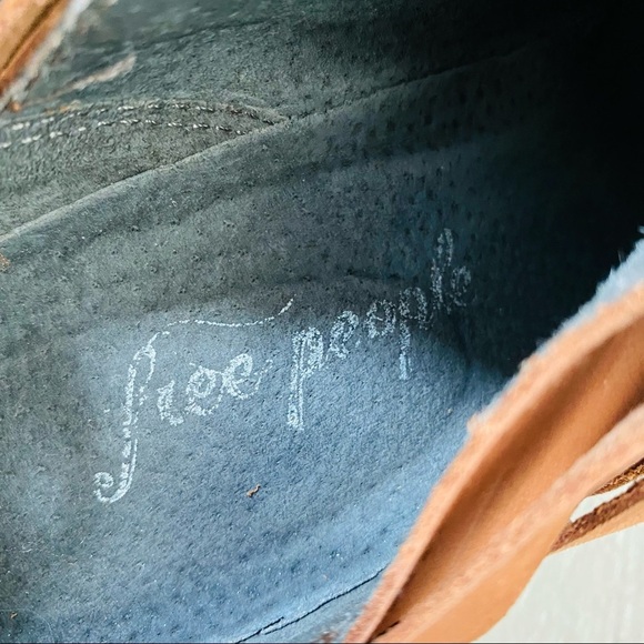 Free People Hybrid Heel Ankle Boots Brown Size 39 - Picture 9 of 13